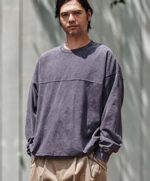 mlt5283- Snow Wash Cotton Arrange Pullover カットソー