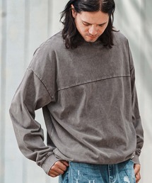 mlt5283- Snow Wash Cotton Arrange Pullover カットソー