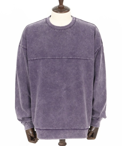 CAMBIO(カンビオ)の「mlt5283- Snow Wash Cotton Arrange Pullover カットソー(Tシャツ/カットソー・メンズ・ブラック/パープル/ブラウン・S/M/L)」の18枚目の写真