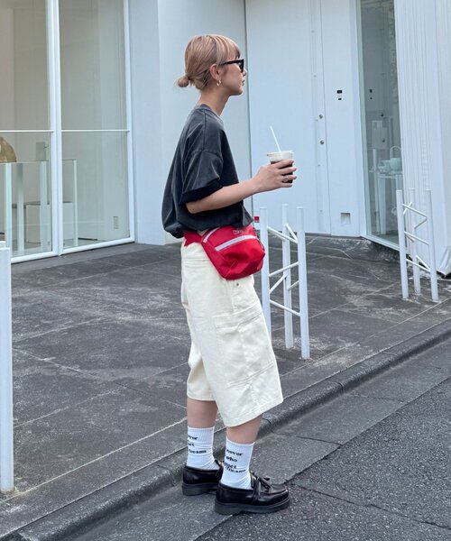 CIAOPANIC TYPY（チャオパニックティピー）の「【ユニセックス】フロストモーションロゴプリント半袖Tee（Tシャツ/カットソー・メンズ・オフホワイト/チャコールグレー/ブラック/ネイビー・LARGE/MEDIUM）」の13枚目の写真