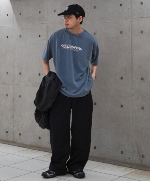 CIAOPANIC TYPY（チャオパニックティピー）の「【ユニセックス】フロストモーションロゴプリント半袖Tee（Tシャツ/カットソー・メンズ・オフホワイト/チャコールグレー/ブラック/ネイビー・LARGE/MEDIUM）」の7枚目の写真