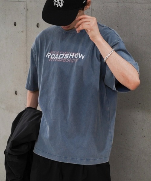 CIAOPANIC TYPY（チャオパニックティピー）の「【ユニセックス】フロストモーションロゴプリント半袖Tee（Tシャツ/カットソー・メンズ・オフホワイト/チャコールグレー/ブラック/ネイビー・LARGE/MEDIUM）」の8枚目の写真