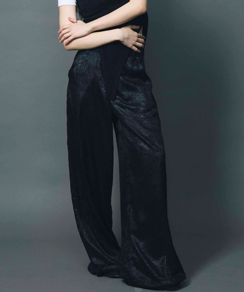 パンツ SHINY TRIMS JOGGERS セール】【led.tokyo】SHINY JOGGER PANTS/シャイニージョガー