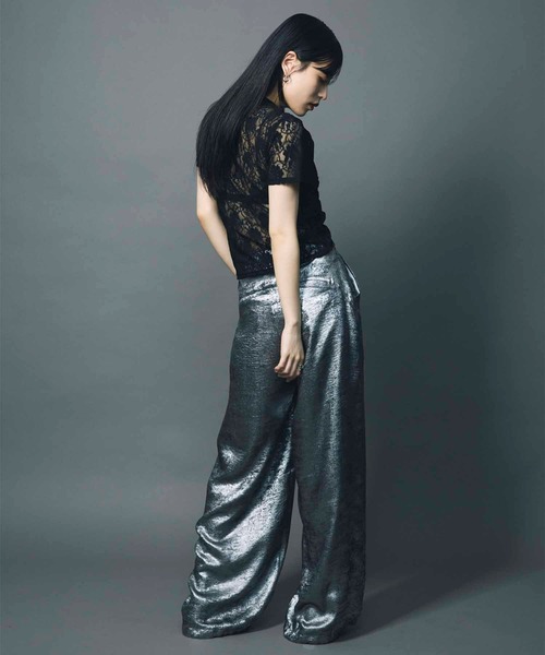 led.tokyo（レッドトウキョウ）の「【led.tokyo】SHINY JOGGER PANTS/シャイニージョガーパンツ（その他パンツ・レディース・ブラック/グレー/ホワイト・2/1）」の22枚目の写真