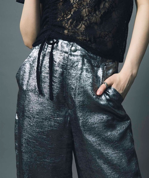 セール】【led.tokyo】SHINY JOGGER PANTS/シャイニージョガー