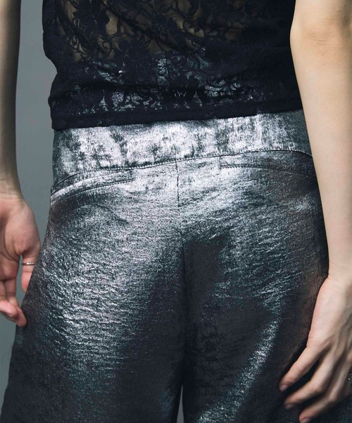 パンツ SHINY TRIMS JOGGERS セール】【led.tokyo】SHINY JOGGER PANTS/シャイニージョガー