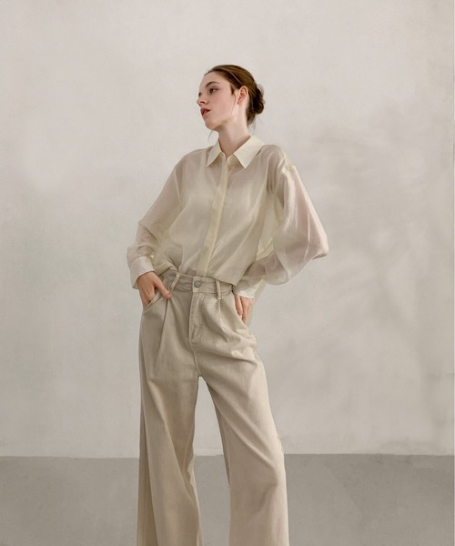 ブラウス シャツ DECADE CLASSIC テンセルシアーシャツ レディース セール】DECADE CLASSIC テンセルシアーシャツ（シャツ/ブラウス