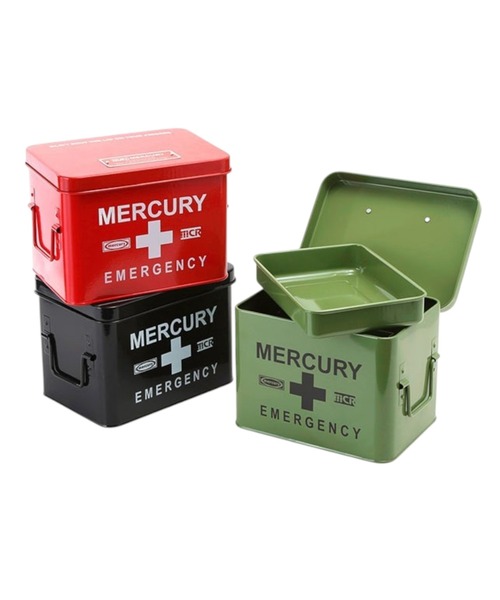 MERCURY（マーキュリー）の「マーキュリー エマージェンシーボックス（収納グッズ・レディース・ブラック/カーキ/ホワイト/レッド・XXXS）」の7枚目の写真