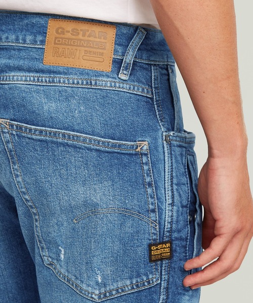 G-STAR（ジースター）の「CONTOR 3D SLIM JEANS/立体裁断スリムテーパードジーンズ（デニムパンツ・メンズ・インディゴブルー・28/30/29/30/30/30/31/30/32/30/33/30/34/30）」の2枚目の写真