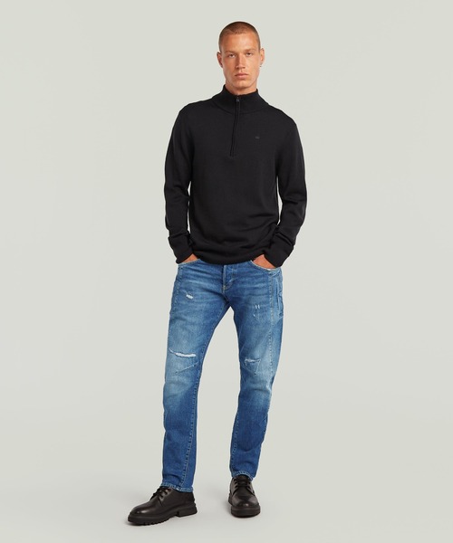 G-STAR（ジースター）の「CONTOR 3D SLIM JEANS/立体裁断スリムテーパードジーンズ（デニムパンツ・メンズ・インディゴブルー・28/30/29/30/30/30/31/30/32/30/33/30/34/30）」の4枚目の写真