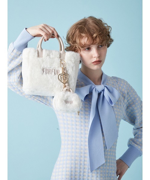 FURFUR（ファーファー）の「【お気に入り登録者9千件突破】【ZOZO限定カラー】エコファートートバッグ（トートバッグ・レディース・チャコールグレー/ブラック/ライトブルー/ピンク/アイボリー・F）」の20枚目の写真