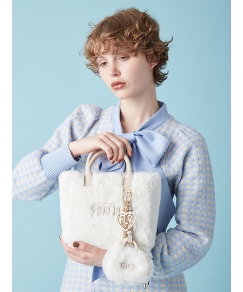 FURFUR（ファーファー）の「【お気に入り登録者9千件突破】【ZOZO限定カラー】エコファートートバッグ（トートバッグ・レディース・チャコールグレー/ブラック/ライトブルー/ピンク/アイボリー・F）」の21枚目の写真