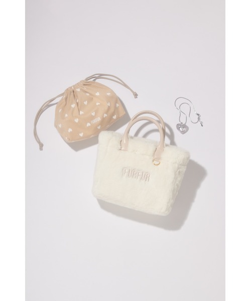 FURFUR（ファーファー）の「【お気に入り登録者9千件突破】【ZOZO限定カラー】エコファートートバッグ（トートバッグ・レディース・チャコールグレー/ブラック/ライトブルー/ピンク/アイボリー・F）」の12枚目の写真