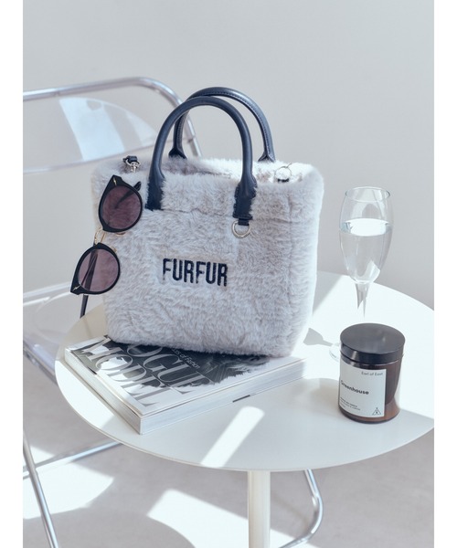 FURFUR（ファーファー）の「【お気に入り登録者9千件突破】【ZOZO限定カラー】エコファートートバッグ（トートバッグ・レディース・チャコールグレー/ブラック/ライトブルー/ピンク/アイボリー・F）」の10枚目の写真
