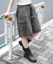 tiptop | カーゴデニムハーフパンツ(カーゴパンツ)