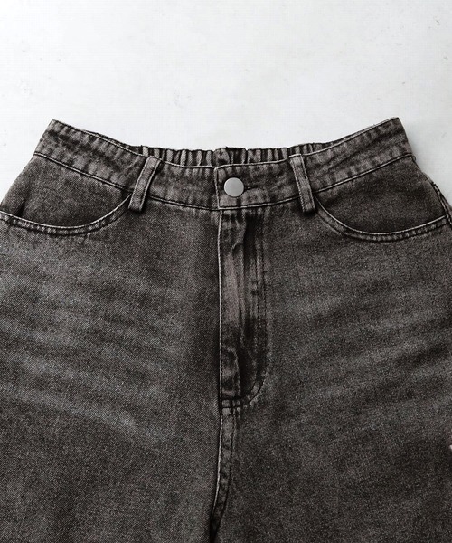 tiptop（ティップトップ）の「カーゴデニムハーフパンツ（カーゴパンツ・レディース・ダークブルー/ブラック/カーキ・FREE）」の13枚目の写真