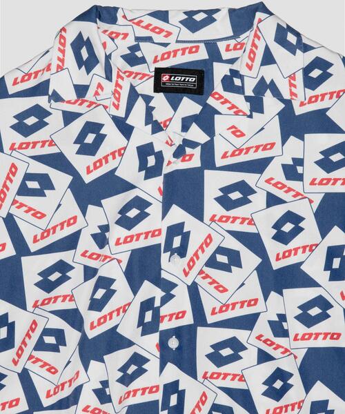 LOTTO（ロット）の「LOTTO　LOGO PATTERNED O/C SHIRTS（シャツ/ブラウス・メンズ・ネイビー/レッド・MEDIUM/LARGE/X-LARGE）」の4枚目の写真