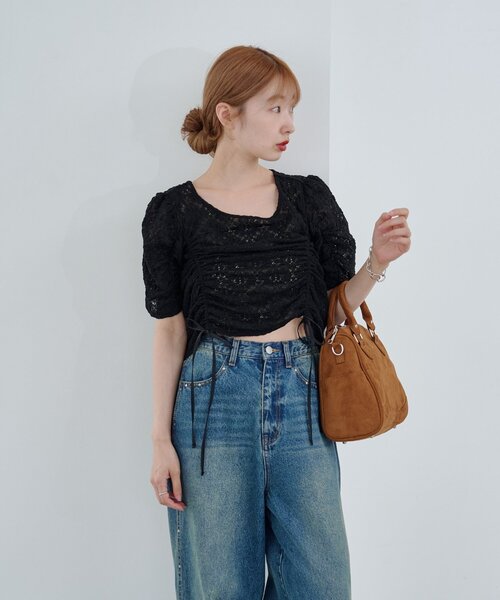 Kastane ポコポコレースフラワートップス 新色追加】ポコポコレースフラワートップス（Tシャツ/カットソー