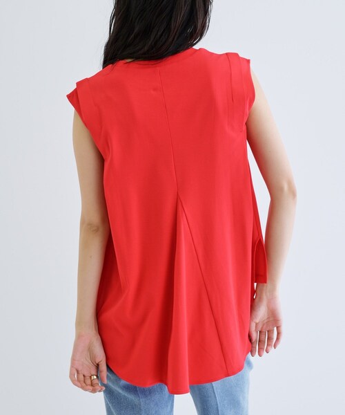 GALLEST（ギャレスト）の「フィッシュテールカットソー（Tシャツ/カットソー・レディース・ブラック/レッド系1/ホワイト・38）」の7枚目の写真