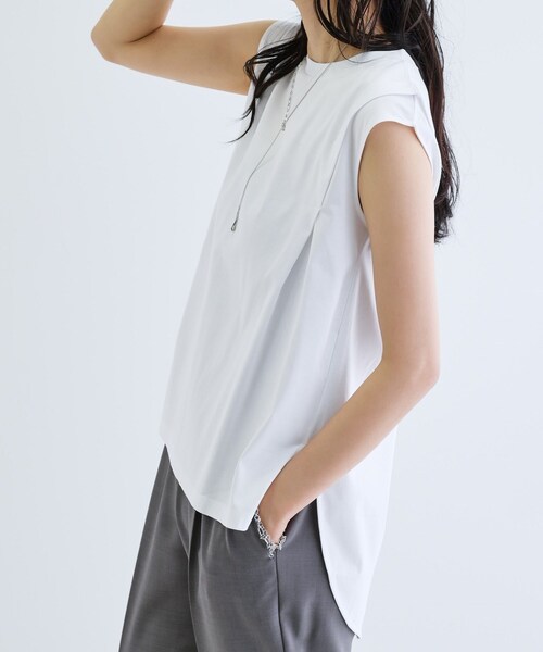 GALLEST（ギャレスト）の「フィッシュテールカットソー（Tシャツ/カットソー・レディース・ブラック/レッド系1/ホワイト・38）」の22枚目の写真