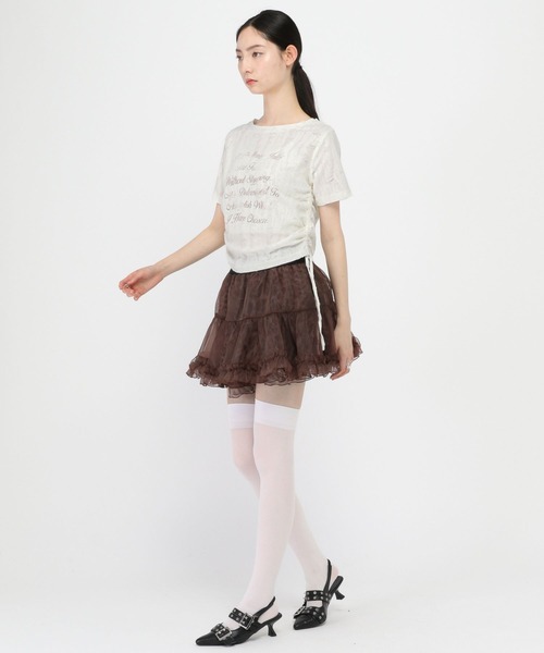 3.3 Field Trip (3.3フィールドトリップ)の「3.3 Field Trip/グランジダメージT(Tシャツ/カットソー・レディース・アイボリー/ライトグレー/ダークグレー・FREE)」の9枚目の写真