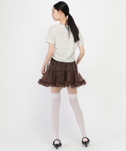 3.3 Field Trip (3.3フィールドトリップ)の「3.3 Field Trip/グランジダメージT(Tシャツ/カットソー・レディース・アイボリー/ライトグレー/ダークグレー・FREE)」の7枚目の写真