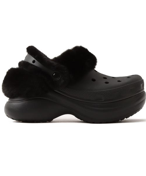 crocs(クロックス)の「crocs Bae Lined Clog / クロックス ベイ ラインド クロッグ(サンダル・レディース・ブラック・27.0cm/26.0cm/25.0cm/24.0cm/23.0cm/22.0cm)」の4枚目の写真