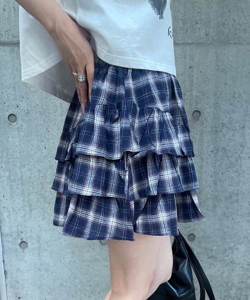 オブリチェックミニスカート人気‼️完売‼️ 楽天市場】TIME SALE/ブロックチェック 台形ミニスカート ウール