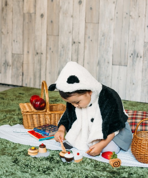 kids zoo(キッズズー)の「動物ボアケープ(ポンチョ・キッズ・オフホワイト/ピンク/その他1・S)」の17枚目の写真