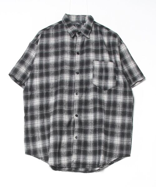 Beno(ビーノ)の「半袖チェックシャツ(Tシャツ/カットソー・メンズ・ネイビー/イエロー/ブルー/ブラック・MEDIUM/LARGE)」の20枚目の写真