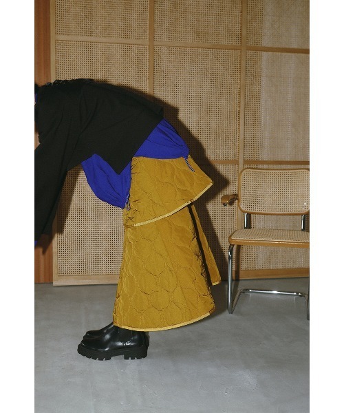 美品✨OMMO QUILTING TIERED SK キルティングスカート OMMO QUILTING TIERED SK 【公式通販】