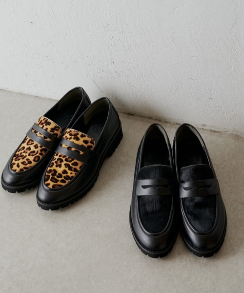 Lui's(ルイス)の「ボリュームソールローファー(ローファー・レディース・ブラック/ブラック系その他・23.5/24.5)」の1枚目の写真