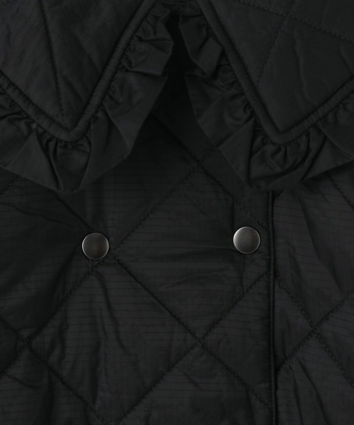 LOWRYS FARM(ローリーズファーム)の「BIGカラーキルティングコート 497249(ダウンジャケット/コート・キッズ・ブラック/カーキ/アイボリー・110cm/120cm/130cm/140cm/150cm)」の12枚目の写真