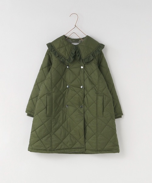 LOWRYS FARM(ローリーズファーム)の「BIGカラーキルティングコート 497249(ダウンジャケット/コート・キッズ・ブラック/カーキ/アイボリー・110cm/120cm/130cm/140cm/150cm)」の20枚目の写真