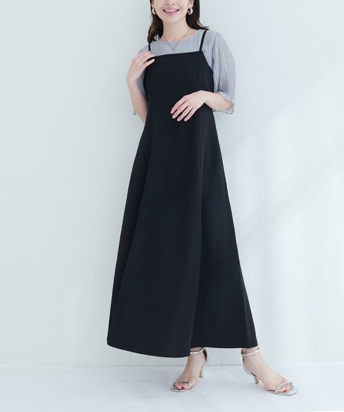 natural couture(ナチュラルクチュール)の「【ako】楽ちんキャミワンピース(ワンピース・レディース・ブラック/グレー/ブラウン/ボルドー・FREE)」の19枚目の写真
