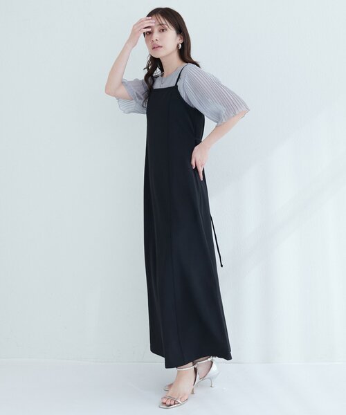 natural couture(ナチュラルクチュール)の「【ako】楽ちんキャミワンピース(ワンピース・レディース・ブラック/グレー/ブラウン/ボルドー・FREE)」の20枚目の写真