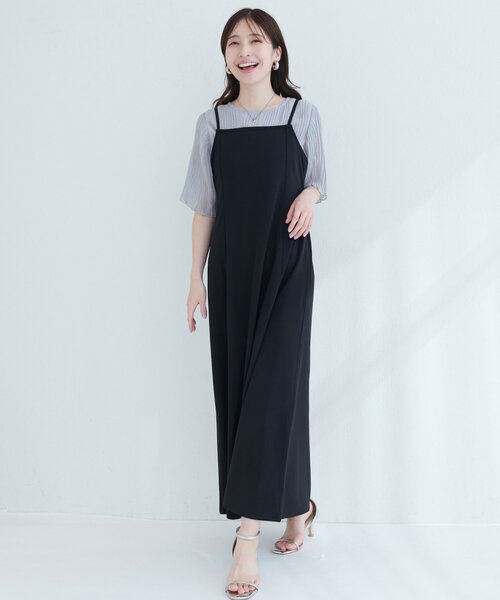 natural couture(ナチュラルクチュール)の「【ako】楽ちんキャミワンピース(ワンピース・レディース・ブラック/グレー/ブラウン/ボルドー・FREE)」の21枚目の写真