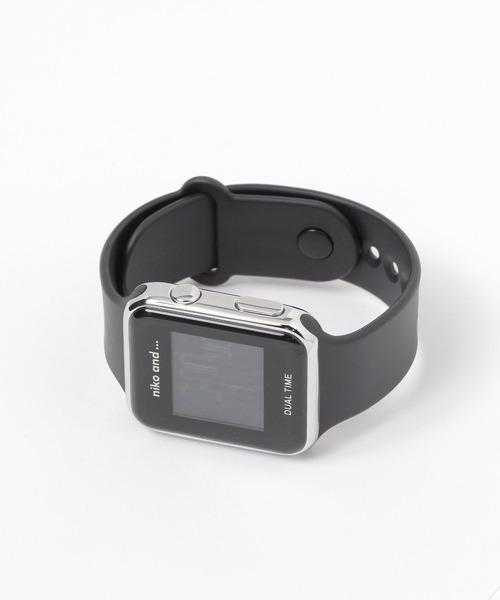 nikoページ スクエアデジタルウォッチ（デジタル腕時計）｜niko and