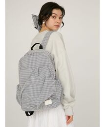 emmi | ボックスチェックギャザーボディーバックパック(バックパック/リュック)