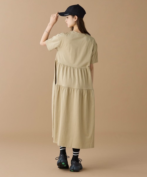 LACOSTE（ラコステ）の「ティアード切り替え コットンドレス マキシ丈 ワンピース（ワンピース・レディース・ベージュ/ネイビー/グリーン・34/38/36/40）」の13枚目の写真
