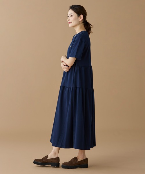 ラコステ　　ワンピース LACOSTE ラコステ リラックスシルエットクレリックポロドレス