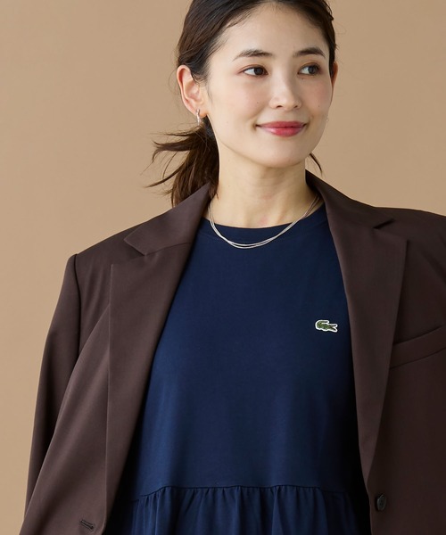 LACOSTE（ラコステ）の「ティアード切り替え コットンドレス マキシ丈 ワンピース（ワンピース・レディース・ベージュ/ネイビー/グリーン・34/38/36/40）」の21枚目の写真