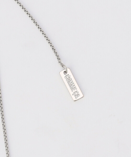 COMME CA(コムサ)の「スライドプチ ネックレス(ネックレス・レディース・シルバー×ブラック・FREE)」の3枚目の写真