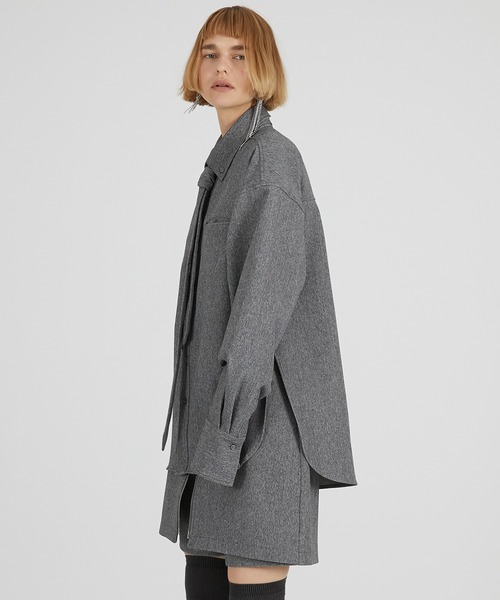 PRANK PROJECT（プランクプロジェクト）の「ネクタイ付きシャツ / Shirt with Tie（シャツ/ブラウス・レディース・ホワイト/ブラック/グレー・FREE）」の4枚目の写真