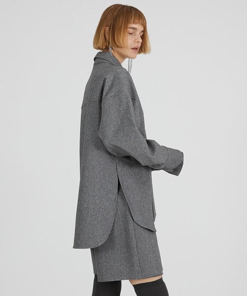 PRANK PROJECT Shirt with tie グレー PRANK PROJECT Shirt with tie グレー