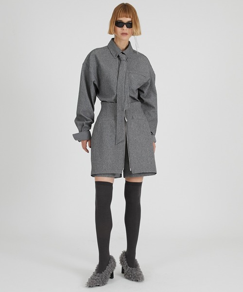 ネクタイ付きシャツ / Shirt with Tie（シャツ/ブラウス）｜PRANK