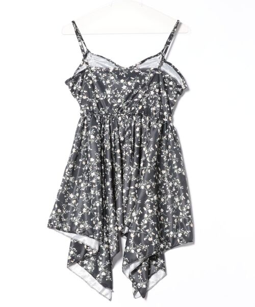 WESTSEA(ウエストシー)の「総柄 花柄 ミニワンピース キャミソール(ワンピース・レディース・ブラック・M/L)」の7枚目の写真
