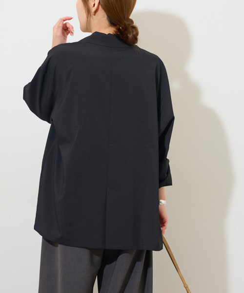JOURNAL STANDARD relume(ジャーナルスタンダード レリューム)の「ダブルフロントライトジャケット(その他アウター・レディース・ブラック/ブラウン・FREE)」の9枚目の写真