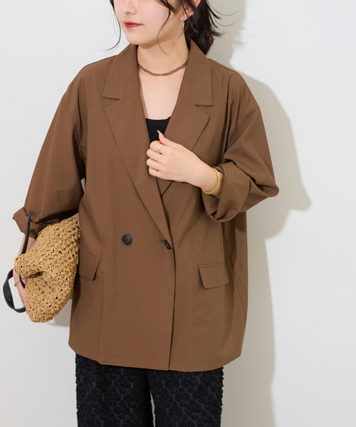 JOURNAL STANDARD relume(ジャーナルスタンダード レリューム)の「ダブルフロントライトジャケット(その他アウター・レディース・ブラック/ブラウン・FREE)」の19枚目の写真