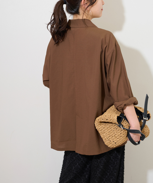 JOURNAL STANDARD relume(ジャーナルスタンダード レリューム)の「ダブルフロントライトジャケット(その他アウター・レディース・ブラック/ブラウン・FREE)」の21枚目の写真